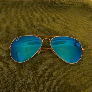 blur mirror aviator raybans